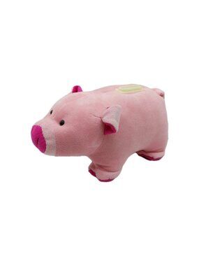 Dollibu Pink Pig Plush Piggy Bank with Stopper